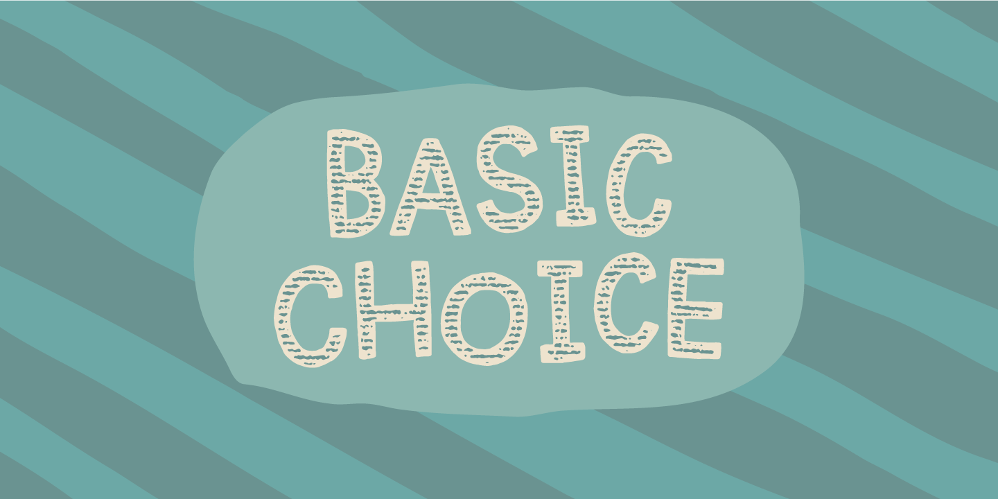 Przykład czcionki Basic Choice Regular